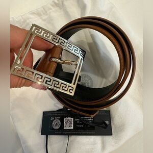Versace brown belt